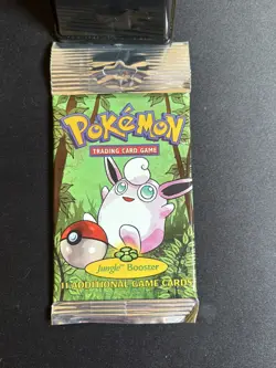 Wigglytuff 1999 Pokemon Sealed Jungle Booster Pack! Factory Long Crimp 21.05g+ - Image 4