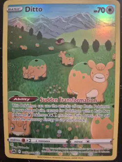 Pokemon Ditto GG22/GG70 Crown Zenith Galarian Gallery Ultra Rare Holo Near Mint - Image 1