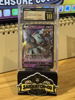 Pokemon TCG CGC Pristine 10 Golurk V 015/067 Skyscraping Perfection - Image 1