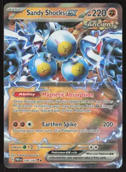 Pokemon TCG SV04: Paradox Rift #108/182 Sandy Shocks ex NM - Image 1
