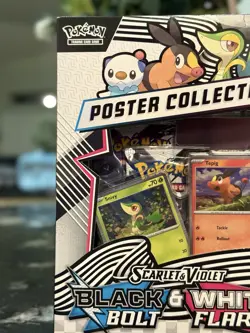 Pokemon TCG Black Bolt & White Flare Unova Poster Collection – NEW SEALED - Image 2