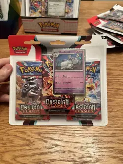 Pokemon TCG: Obsidian Flames 3 Pack Blister- Scarlet & Violet-Brand New & Sealed - Image 1