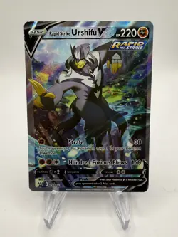 Rapid Strike Urshifu V Alternate Full Art 153/163 Battle Styles Holo Pokemon NM - Image 1