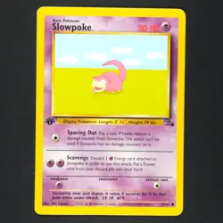 Slowpoke 55/62 - 1st Edition Fossil - Pokemon Card - Image 1