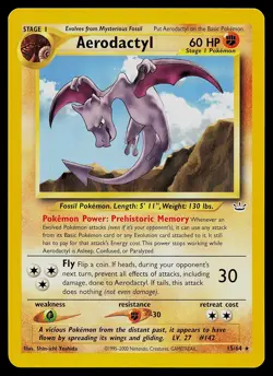 Pokemon Card - Aerodactyl Neo Revelation 15/64 Rare - Image 1