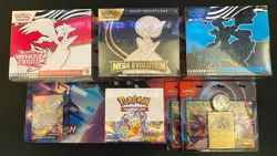 Pokemon Sealed Lot: Mega, White Flare, Black Bolt, Surging Sparks, & Phantasmal! - Image 1