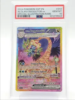 ALOLAN EXEGGUTOR EX 2024 POKEMON ILLUSTRATION RARE SURGING 242 PSA 10 Q1518 - Image 1