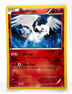 Reshiram 21/99 Reverse Holo Pokemon Card Next Destinies 2012 LP - Image 1