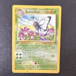 Pokemon Butterfree 33/64 Jungle 1st Edition (d error misprint). Regular 70 HP - Image 1