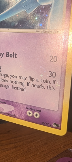 Pokemon TCG Lugia Pop Series 5 Holo Rare Card 2/17 HOLO BLEED - Image 3