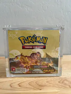 Pokemon TCG Sword and Shield Darkness Ablaze Booster Box Sealed + Acrylic Case - Image 1