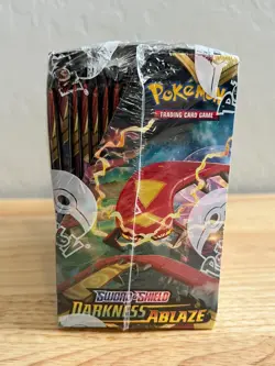 Pokemon TCG Sword and Shield Darkness Ablaze Booster Box Sealed + Acrylic Case - Image 3