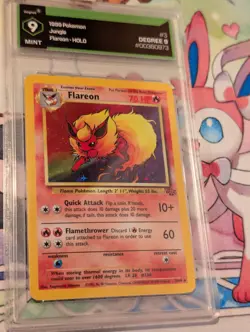 1999 POKEMON JUNGLE #3 FLAREON-HOLO PSA 9 Equivalent - Image 1
