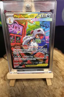 Pokemon Mega Scrafty ex & Mega Dragonite ex Holo Card Lot - English - Image 1