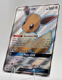 Eevee GX SM242 Promo Full Art Holo NM Pokemon Card - Image 1