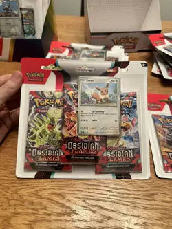 Pokemon TCG: Obsidian Flames 3 Pack Blister- Scarlet & Violet-Brand New & Sealed - Image 1