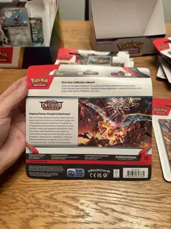 Pokemon TCG: Obsidian Flames 3 Pack Blister- Scarlet & Violet-Brand New & Sealed - Image 2