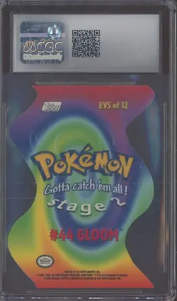 2000 Pokemon Topps Series 2 Die-Cut #EV5 Gloom CGC 8 NM-MT - Image 2