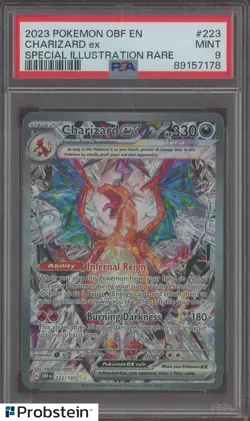 2023 Pokemon OBF EN Special Illustration Rare #223 Charizard ex PSA 9 MINT - Image 1