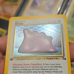 Pokemon Ditto 1st Edition Holo Rare Fossil 3/62 50HP 1999 WOTC Card - Image 5