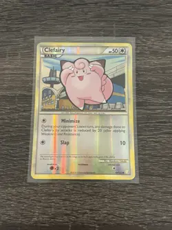 Pokemon TCG - Clefairy 60/123 HeartGold SoulSilver Reverse Holo LP - Image 1