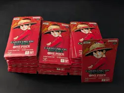 LOT 50x One Piece OP-13 Carrying On His Will English Sleeved Booster Pack Sealed - Image 1