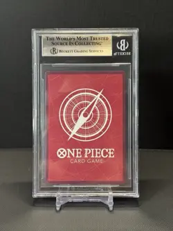 2022 One Piece MONKEY D LUFFY Pre-Errata Alt Art Leader OP01 Romance Dawn BGS 9 - Image 2