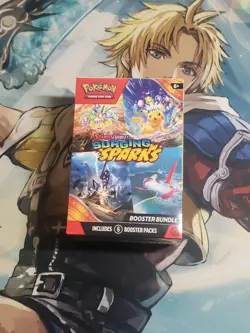 Pokemon Surging Sparks SV08 Booster Bundle TCG 6 packs -Sealed - Free Shipping- - Image 1