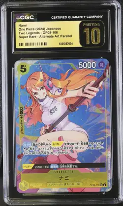Nami #OP08-106 Japanese 2024 One Piece Two Legends CGC 10 PRISTINE - Image 1