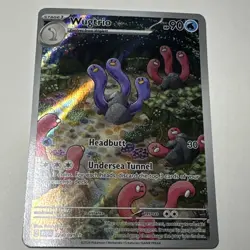 Pokemon Wugtrio Illustration Rare Holo 224/091 SV: Paldean Fates Card 2024 - Image 1