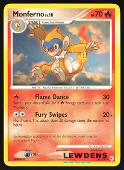 Monferno - 56/130 - Uncommon - Diamond & Pearl Base - Pokemon Card - 3 - Image 1