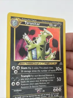 Tyranitar 12/75 Neo Discovery Holo HP Rare Vintage Pokemon - Image 4