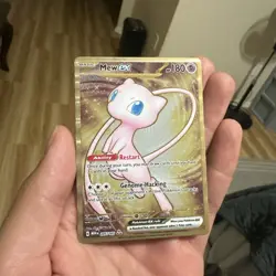 Mew ex Gold Metal NM 205/165 Scarlet & Violet 151 Pokemon Card - Image 1