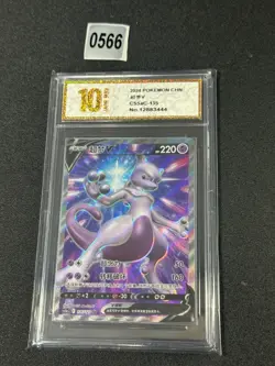 Pokemon PTCG S-Chinese Card CS5aC-135 Mewtwo V Grade 10 - Image 1