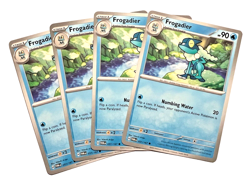 Frogadier 057/167 4x x4 Pokemon Cards Twilight Masquerade Playset - Image 1