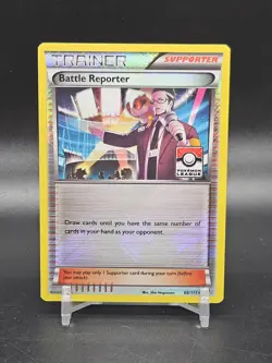 Battle Reporter 88/111 Reverse Holo League Stamped Pokemon Card - Image 1