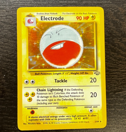 POKEMON TCG - ENGLISH JUNGLE SET ELECTRODE 2/64 HOLO RARE CARD LP MP - Image 1