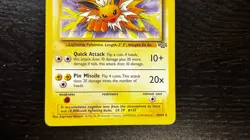 POKEMON TCG - ENGLISH JUNGLE SET JOLTEON 20/64 NON HOLO RARE CARD LP MP - Image 3