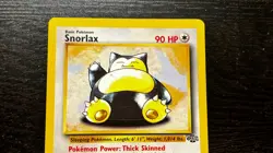 POKEMON TCG - ENGLISH JUNGLE SET SNORLAX 27/64 NON HOLO RARE CARD LP MP - Image 2