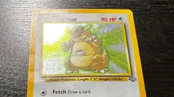 POKEMON TCG - ENGLISH JUNGLE SET KANGASKHAN 5/64 HOLO RARE CARD MP - Image 3