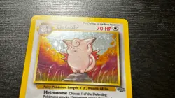 POKEMON TCG - ENGLISH JUNGLE SET CLEFABLE 1/64 HOLO RARE CARD LP MP #2 - Image 3