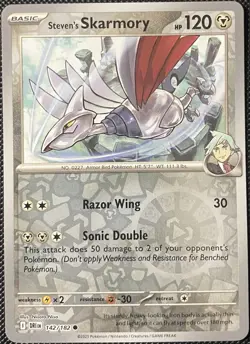Steven's Skarmory 142/182 Sv10: Destined Rivals Reverse Holo - Pokemon Card - Image 1