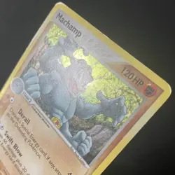 Machamp 9/92 Legend Maker Holo *DAMAGED* Pokemon Card - Image 3