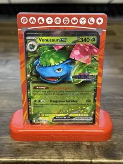 Pokemon TCG Venusaur EX Double Rare Holo Card 001/142 Stellar Crown Stamped - Image 1