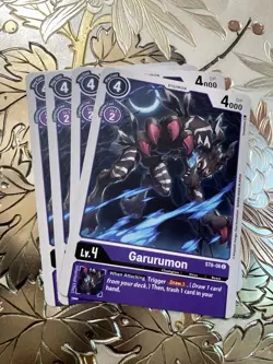 Digimon Card Game Playset Garurumon ST6-06 Starter Deck 06: Venomous Violet - Image 1