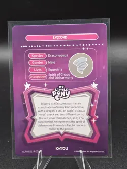 Kayou My Little Pony Eternal Moon Eng R Discord Card MLPME01-R-028L1 - Image 2