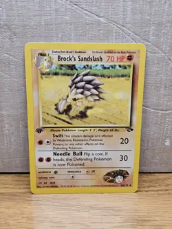 Brock’s Sandslash 1st Edition 36/132 Gym Challenge Non-Holo Pokemon Card TCG - Image 1