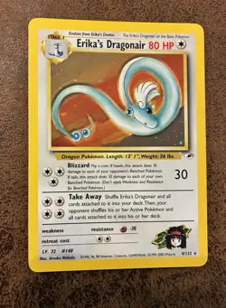 Dragonair - 4/132 - Pokemon Gym Heroes Holo Rare Card WOTC - Image 1
