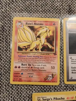 2000 Pokemon 16 Card Lot Gym Challenge AlakazamMachamp Sabrina Nidoking MP/HP - Image 2