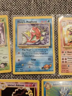 2000 Pokemon 16 Card Lot Gym Challenge AlakazamMachamp Sabrina Nidoking MP/HP - Image 5